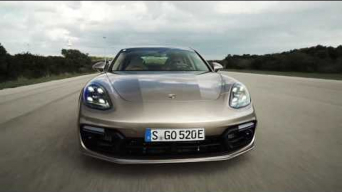 Porsche Panamera Turbo S E-Hybrid in Grey Driving Video Trailer | AutoMotoTV