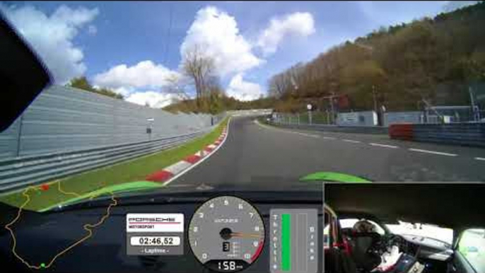 Porsche 911 GT3 RS sets new lap time on Nürburgring Nordschleife Onboard video