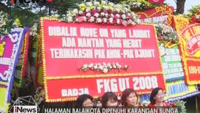 Pendukung Ahok Djarot Padati Balai Kota Dengan Ribuan Karangan Bunga - iNews Pagi 27/04