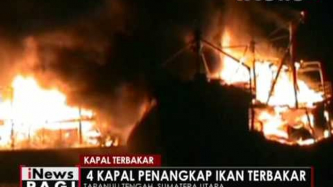 4 Kapal nelayan terbakar di tangkahan pasifik, tapanuli - iNews Pagi 30/05