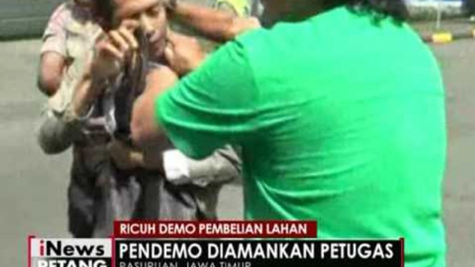 Demo ratusan santri terkait demo pembelian lahan di Pasuruan berlangsung ricuh - iNews Petang 02/06