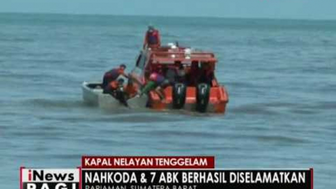 Kapal nelaya tenggelam, Nahkoda dan 7 ABK berhasil diselamatkan - iNews Pagi 05/08