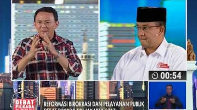 Ahok : Tugas kami mengadministrasi keadilan sosial bagi warga DKI - Debat Pilkada II 27/01