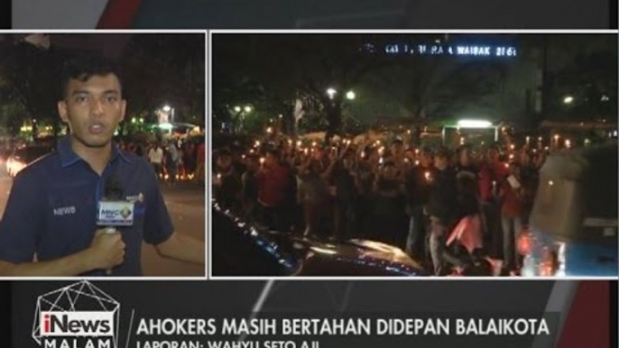 Situasi Terkini Depan Balaikota Dalam Aksi Lilin Para Pendukung Ahok - iNews Malam 11/05