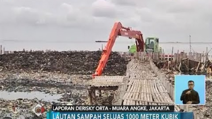 80 Ton sudah Diangkut, Sisa Sampah 20 Ton Masih Menumpuk  di Muara Angke -iNews Siang 21/03