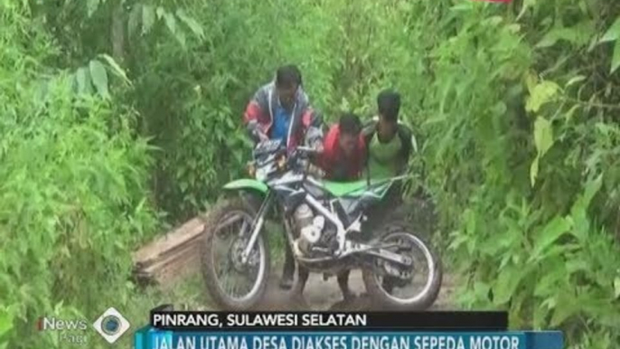 Akses Jalan Rusak Parah, Warga Sulsel Harus Bertarung Nyawa Lintasi Jalan Setapak - iNews Pagi 24/03