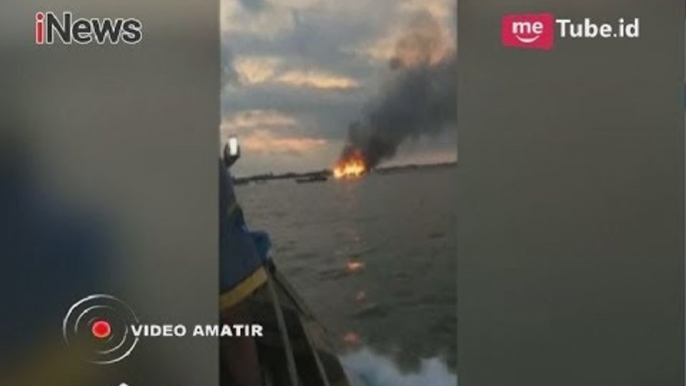 Video Amatir Kapal Yacht Berbendera Malaysia Terbakar di Perairan Batam - iNews Pagi 03/05