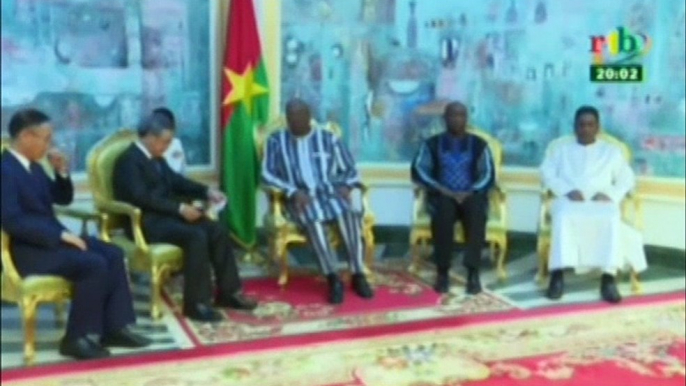 RTB/Audience du président de la république  Roch Marc Kaboré avec le vice premier ministre de chine