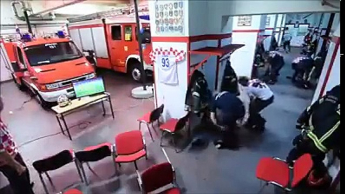 Fire fighters watching crotian game abandons the match to go help put out a fire. What will the fire fighters in ur country do in this scenario