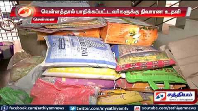 Sathiyam TV provides relief items to Nirmala Shishu Bhavan charity