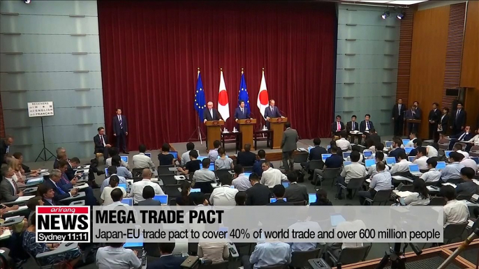 Japan, EU signs trade pact that will eliminate nearly all tariffs on traded goods