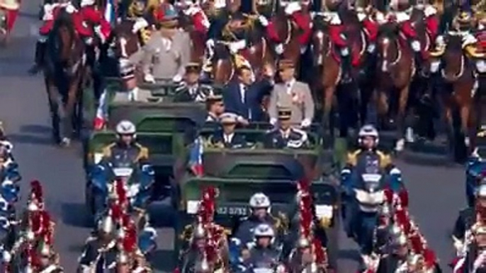 HAPPENING NOW: French President Emmanuel Macron opens the Bastille Day military parade in Champs-Elysées, in which Singapore's PM Lee Hsien Loong is guest of ho