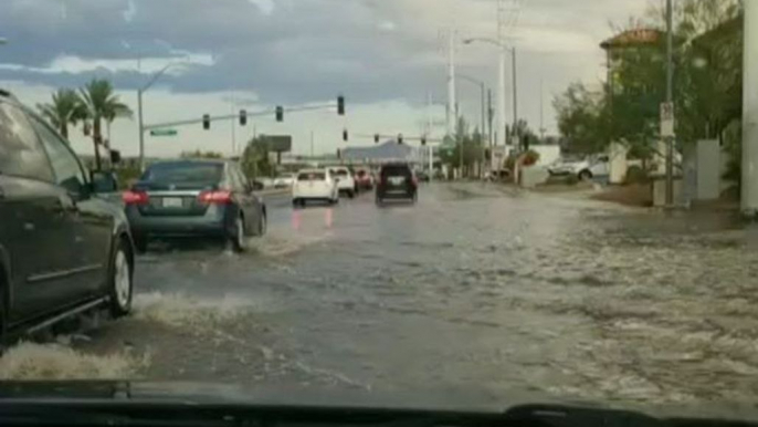 Las Vegas Deluge Leaves Streets Flooded