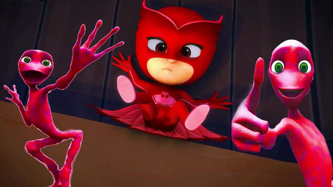 Colour Learning pj masks #4 Catboy Owlette Gekko Heroes Song | Learn With PJ Funny Alien Dance