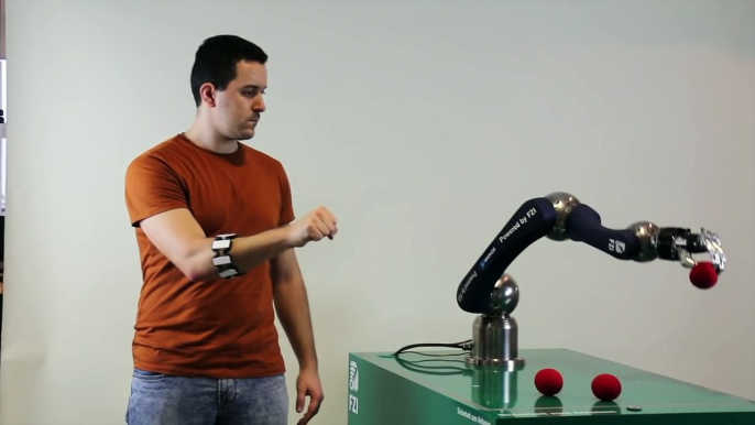 Myo Robot Control – Intuitive Manipulation with a 6 DOF Robotic Arm and Anthropomorphic Hand