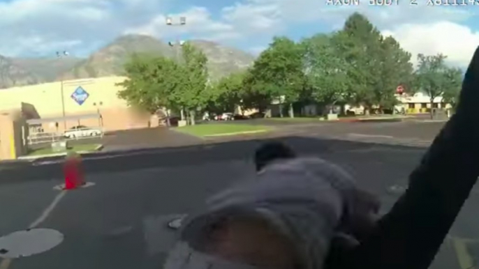 Bystander Body Slams Man Who Attacked Provo Police Officer