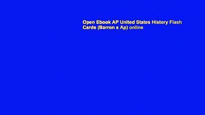 Open Ebook AP United States History Flash Cards (Barron s Ap) online