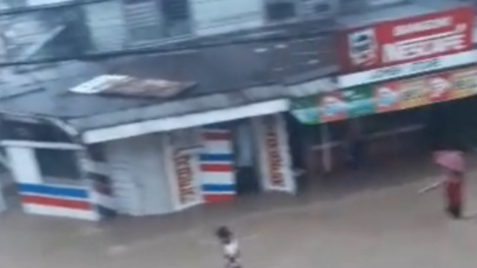 Olongapo City Flooded From Heavy Rainfall