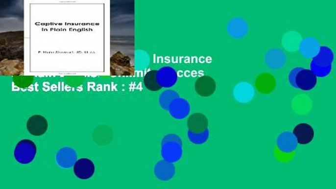 Popular Book  Captive Insurance in Plain English Unlimited acces Best Sellers Rank : #4