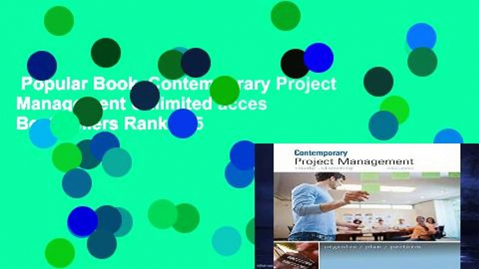 Popular Book  Contemporary Project Management Unlimited acces Best Sellers Rank : #5