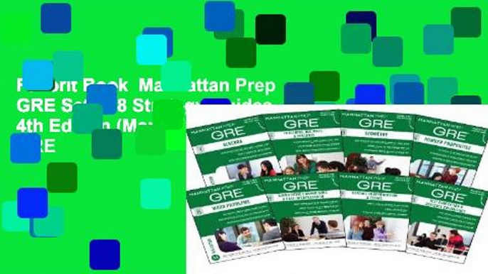 Favorit Book  Manhattan Prep GRE Set of 8 Strategy Guides, 4th Edition (Manhattan Prep GRE