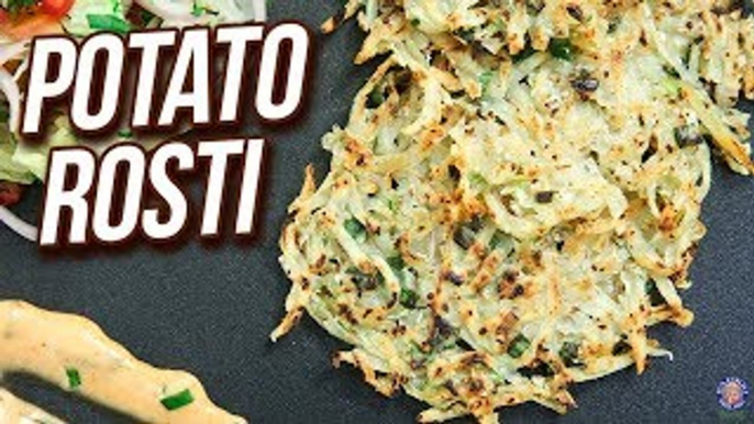 Potato Rosti Recipe - How To Make Potato Pancakes - BEST Breakfast Recipe - Ruchi