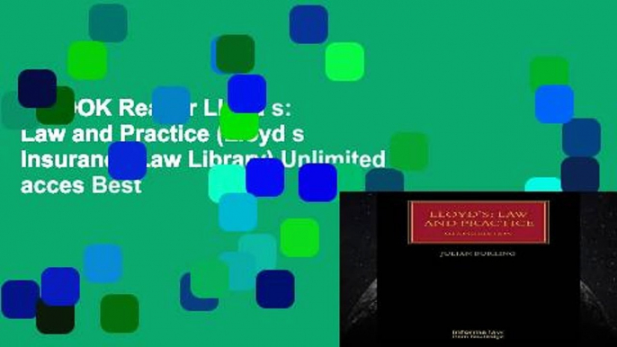 EBOOK Reader Lloyd s: Law and Practice (Lloyd s Insurance Law Library) Unlimited acces Best