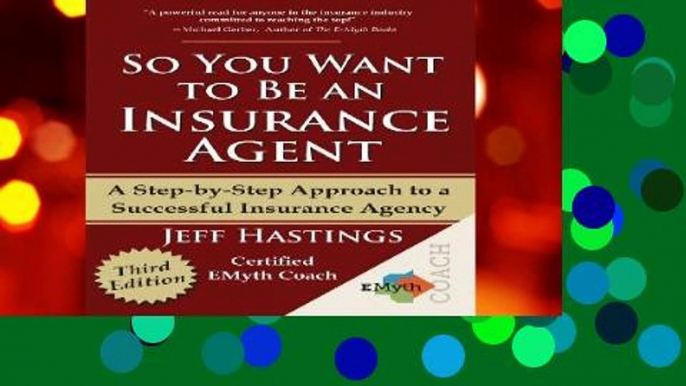 New Releases So You Want to Be an Insurance Agent Third Edition  Unlimited