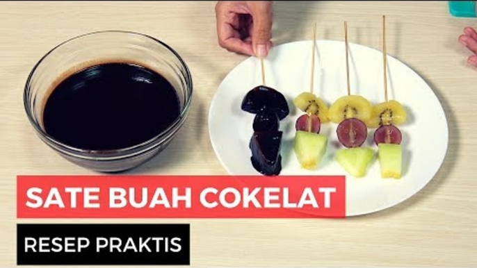 Resep Makanan Segar : Sate Buah Lapis Coklat