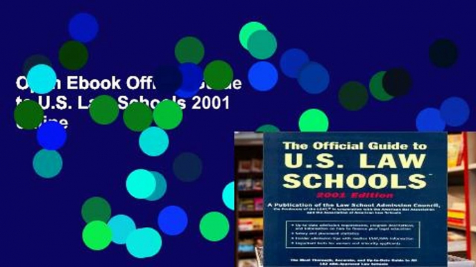 Open Ebook Official Guide to U.S. Law Schools 2001 online