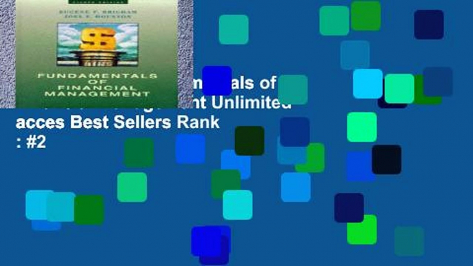 Favorit Book  Fundamentals of Financial Management Unlimited acces Best Sellers Rank : #2