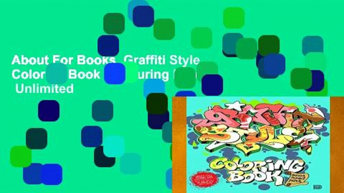 About For Books  Graffiti Style Coloring Book (Colouring Books)  Unlimited