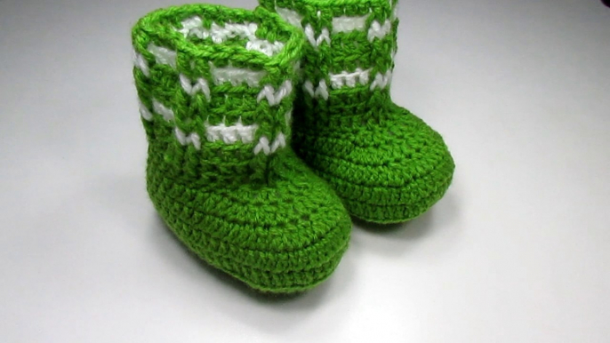 Como tejer ESCARPINES BOTITAS bebe crochet paso a paso - How to crochet baby SHOES step by step