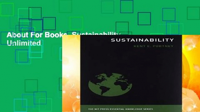 About For Books  Sustainability  Unlimited