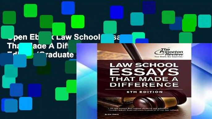 Open Ebook Law School Essays That Made A Difference, 6Th Edition (Graduate School Admissions