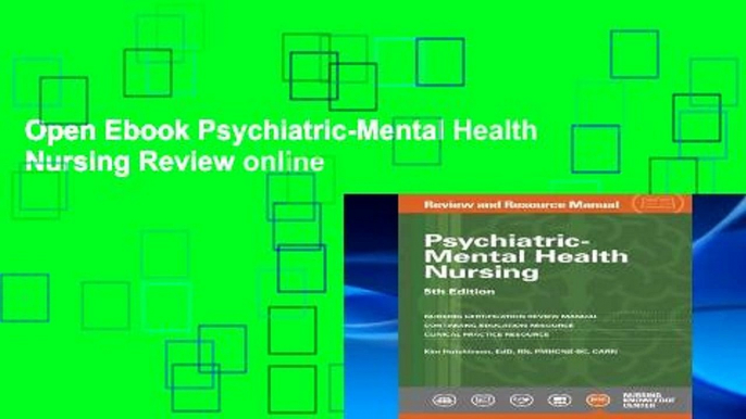 Open Ebook Psychiatric-Mental Health Nursing Review online