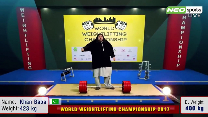 Khan Baba 400 KG Weight Lifting Live - Pakistani Hulk Khan Baba Weight Lifting Champion