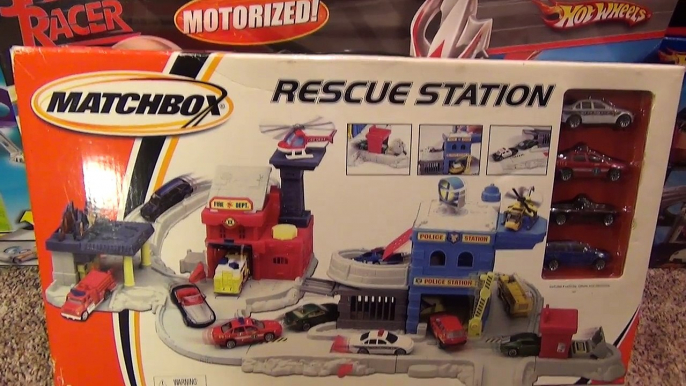 Matchbox Rescue Station Playset with Police and Fire Cars Toy Review