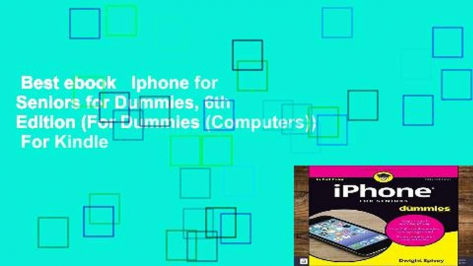 Best ebook   Iphone for Seniors for Dummies, 6th Edition (For Dummies (Computers))  For Kindle