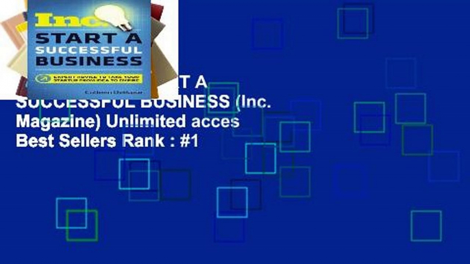 Digital book  START A SUCCESSFUL BUSINESS (Inc. Magazine) Unlimited acces Best Sellers Rank : #1