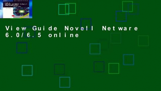 View Guide Novell Netware 6.0/6.5 online