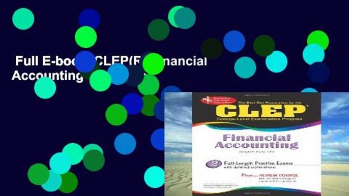 Full E-book  CLEP(R) Financial Accounting Complete