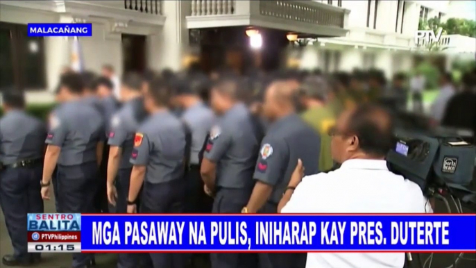 #SentroBalita: Mga pasaway na pulis, iniharap kay Pangulong #Duterte