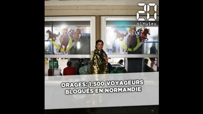 Orages: 1.500 voyageurs bloqués en Normandie