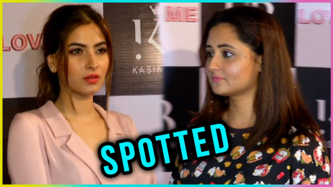 Rashmi Desai And Karishma Sharma Spotted At love Me Song Launch | Puneesh Sharma And Bandgi Kalra