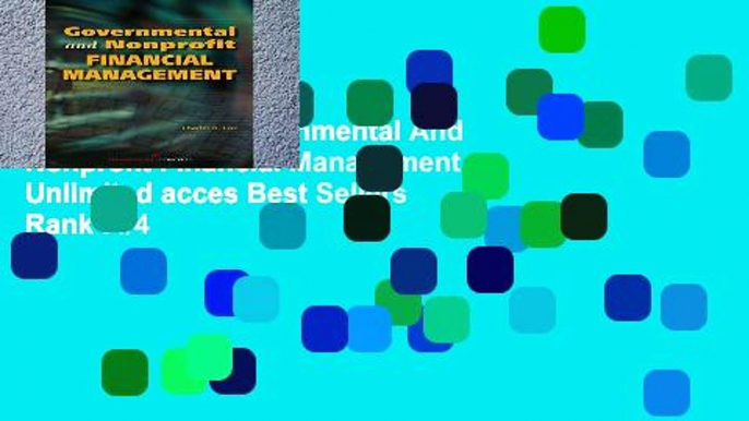 Favorit Book  Governmental And Nonprofit Financial Management Unlimited acces Best Sellers Rank : #4