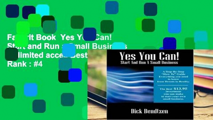 Favorit Book  Yes You Can! Start and Run a Small Business Unlimited acces Best Sellers Rank : #4