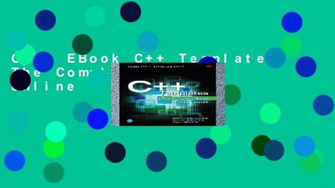 Open EBook C++ Templates: The Complete Guide online