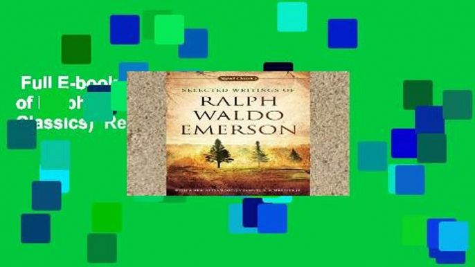 Full E-book  Selected Writings of Ralph Waldo Emerson (Signet Classics)  Review