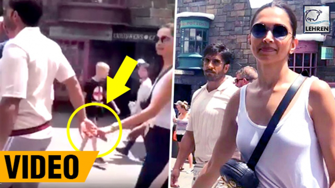 Deepika Padukone And Ranveer Singh Enjoying A Secret Vacation In Disneyland